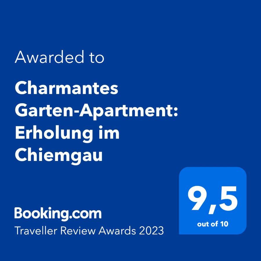 Charmantes Garten-Apartment: Erholung Im Chiemgau Унтервёссен Экстерьер фото